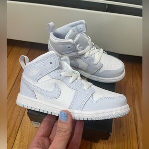 Nike Jordan 1 Mid Cobalt Bliss/White FD8782-400 Toddler Size 9c Medium